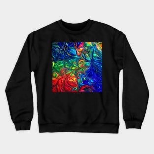 Flower Abstract Crewneck Sweatshirt